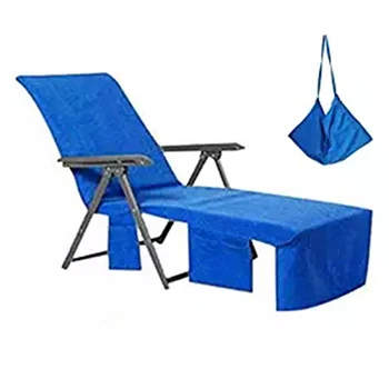 מגבות חוף נייד חוף בריכה השמש כיסא הטרקלין כיסוי מגבת תיק 3 הכיס פטיו כורסא הכיסא מכסה חיצוני מגבת
