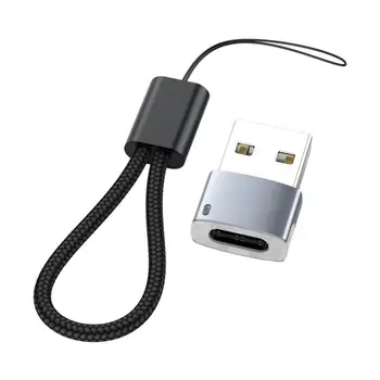 USB נקבה מסוג C זכר להאיר USB2.0 זכר סוג C מחבר נקבה עם העברת נתונים טעינה אספקה עם שרוך