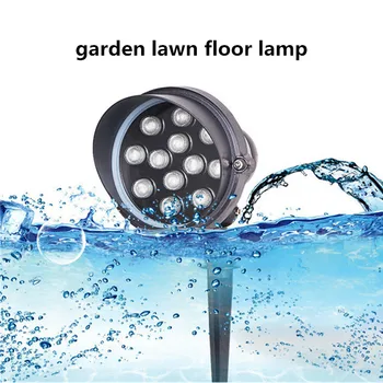 עץ LED עמיד למים Plug-in מנורת תאורת גינה דשא מנורת נוף עמיד למים זרקורים 9W 12W הקרקע אור פטיו הנוף