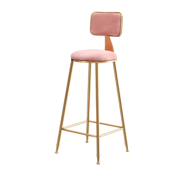 נורדי כיסאות הבר ברזל יצוק ההגירה יצירתי הזהב הרגליים גבוהות כסאות הבר בר הכיסא מול השולחן טרקלין משענת גב הסלון צואה