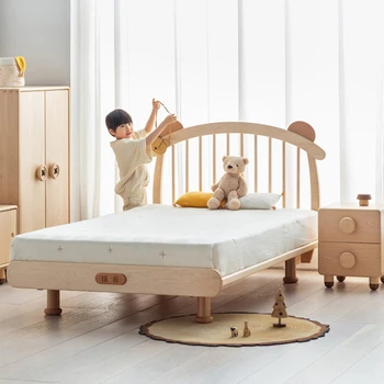לופט מעץ מלא ילדים מיטות יוקרה רצפת הבית כפולה עיצוב הילדים מיטות תינוק מעץ Mueble Infantil רהיטים SR50CB