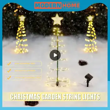 פאנל סולארי שליטה סולארית Led עץ חג המולד אור החיים עמיד למים חיסכון באנרגיה גינה בחצר תאורה מנורות 50 המנורה חרוזים 2.5 v