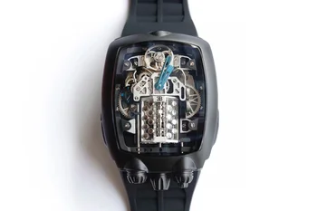 מתקדם מהדורה מוגבלת של גברים מכאניים לצפות עיצוב חדש גילוף מותאם אישית שעון אוטומטי מכאני שעון גברים שעון של גברים gif