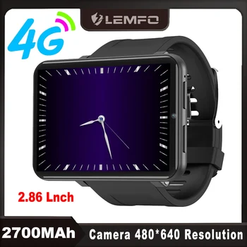 LEMFO LEMT Smartwatch 4G 2.86 סנטימטר שעון חכם אנדרואיד מסך 7.1 5MP 480*640 הרזולוציה 2700mah ביצועים גבוהים לצפות