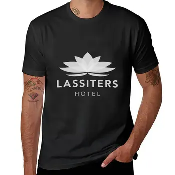 חדש רטרו Lassiters מלון שכנים חולצה אנימה החולצה הענקית חולצה כבד משקל חולצות לגברים