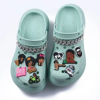 חדש Designer1 מחשבים ילד הנעליים של עיטורים מצוירים ילדים מקסיקו Loteria הנסיכה קישוטי מתנת יום הולדת צמיד Accessorie