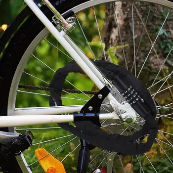 1.15 מ ' נייד אופניים מנעול עם 4 שילוב קוד אבטחה גבוהה ברמה הרים אופני כביש E-bike קטנוע מנעול קומבינציה