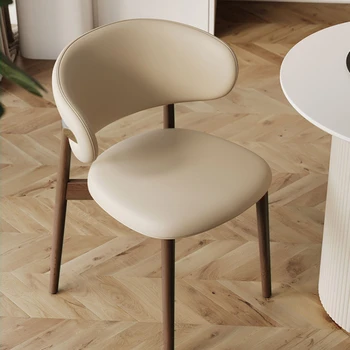עץ מודרני כסאות אוכל מרגיע עיצוב קבלת פנים נורדי יצירתי כסאות אוכל ביתי Cadeira ריהוט הבית WZ50DC