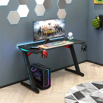 ספורט אלקטרוני שולחן אור יוקרה מחשב, שולחנות מחשב שולחני באינטרנט בבית קפה שולחן מחשב סיבי פחמן בראש טבלת המשחקים השולחן