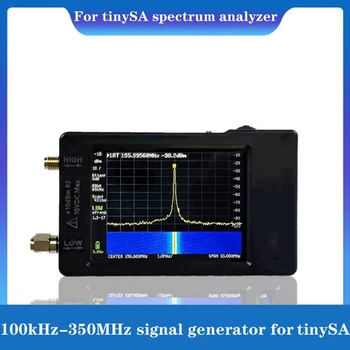 על Tinysa 2.8 אינץ כף היד ספקטרום אנלייזר 100Khz-350Mhz דיוק גבוה אות מחולל תמיכה חיבור מחשב