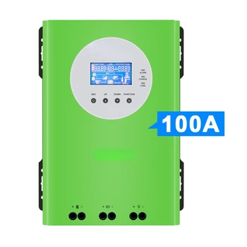 Techfine 80A 100A Mppt Solar Charge Controller 100amps על 12V/24V מטען סוללה הרגולטור