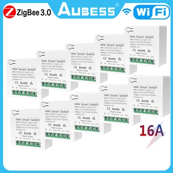 16A Wifi/Zigbee אינטליגנטי מיני מתג מיני חכמה מפסק חכם החיים חשמל On-off המסורתי מתג כפול שליטה