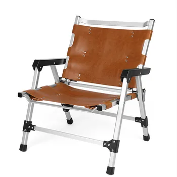 חיצוני קמפינג מתקפל צואה פיקניק קרמיט כיסא עור בד משענת הכיסא ברביקיו גינה מקורה הפנאי כלים