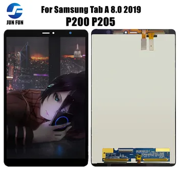מקורי LCD עבור סמסונג טאב לי 8.0 2019 SM-P200 P200 P205-LCD צג מסך מגע דיגיטלית לוח זכוכית הרכבה