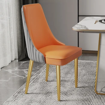 מתכת זהב כסאות אוכל מודרניים יוקרה נורדי כיסאות במשרד ייחודית אחת יפה Sillas Silla Comedor הביתה דקורטיביים