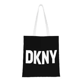 מצחיק DKNYS קניות שקיות מכולת הניתן לשימוש חוזר בד כתף קונה תיק