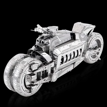 חג מולד ילדה מתנה לילד צעצוע 3D מתכת הרכבה דגם DIY פאזל I22215 המושג אופנוע קישוט
