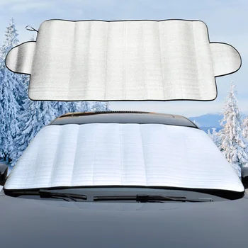 חלון המכונית שמשיות מתקפל המכונית כיסוי שלג בחורף השמשה שמשיה חיצוני עמיד למים, אנטי-UV להגנה אביזרי רכב
