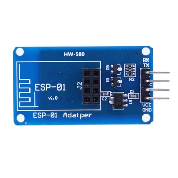 ESP8266 ESP-01 סדרתי WiFi מתאם אלחוטי מודול 3.3 V, 5V ESP01 הפריצה PCB מתאם תואם, עבור Arduino