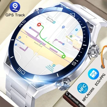 2023 GPS שעון חכם גברים NFC עבור Xiaomi Huawei אנדרואיד ספורט שעונים 454 * 454 מסך HD כושר שעון Bluetooth שיחה Smartwatch