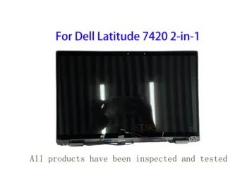 14 אינץ ' של Dell Latitude 7420 2-in-1 המחשב הנייד תצוגה מסך מגע LCD דיגיטלית הרכבה החלק העליון FHD 1920x1080