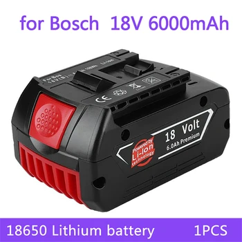 הצעה מיוחדת 18V סוללה 6.0 אה על Bosch חשמלי מקדחה 18v נטענת Li-ion Batteryies BAT609 BAT609G BAT618 BAT618G