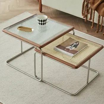 2022 חדש תוספות בסגנון ביתי בסלון תה שולחן מודרני פשוט גפן תה שולחן נירוסטה תה שולחן DropShipping