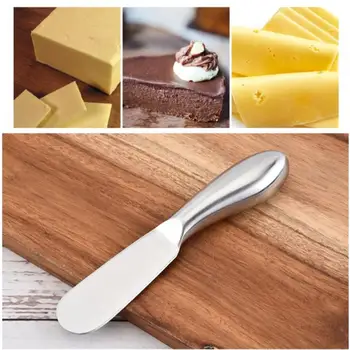 חמאה סכין נירוסטה סכין חמאה עם חור גבינה קינוח קרם ריבת קאטר כלי שולחן כלי מטבח סכיני חמאה להפיץ