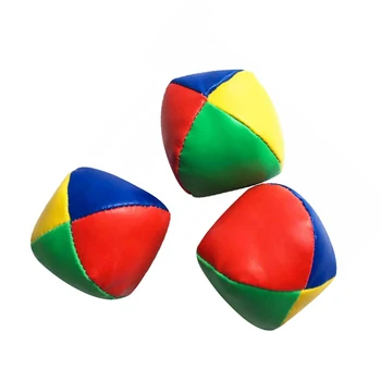 3 חתיכות ג ' אגלינג כדורים סט קרקס הכדור קלאסי כיף משחק ספורט צעצועים אינטראקטיביים עם 4 לוח עיצוב עבור ילדים ומבוגרים מועדונים