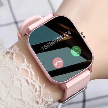 2023 שעון חכם Bluetooth קורא לנשים נשים אופנה שעונים 1.69 מלאה אינץ מסך מגע, לחץ הדם ספורט Smartwatch אישה