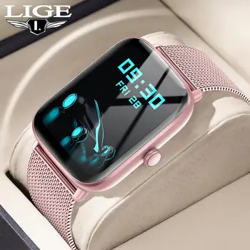 2022 LIGE שעון חכם חדש לנשים ניטור קצב הלב ספורט שעונים IP68, עמיד למים נשים Smartwatch רלו Inteligente Mujer