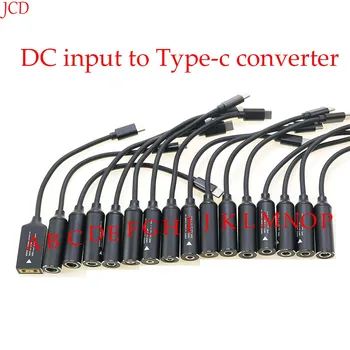 DC ל-USB Type C משטרת 65W טעינה מהירה כבל מתאם ממיר מסוג C משטרת כוח ג ' ק Connector for MacBook Lenovo, Samsung, Huawei