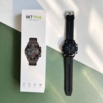 2022 שעון חכם Bluetooth לקרוא שעון יד SK7 חכם שעונים לגברים, נשים כושר גשש נשים שעונים קצב לב א. ק. ג מוניטור