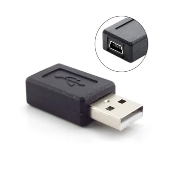 USB Mini-B 5 פינים נקבה ג ' ק ל-USB 2.0 זכר מחבר מתאם M/F כדי להאריך את כבל למהירות גבוהה העברת