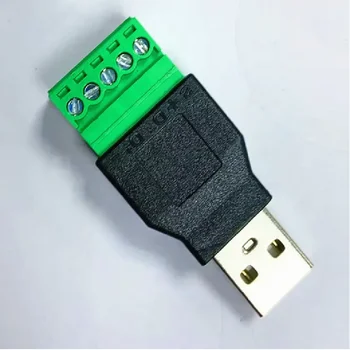 5pcs USB 2.0 הליכי מסוף תקע USB 2.0 זכר/נקבה ל 5-pin הליכי מחבר עם מיגון