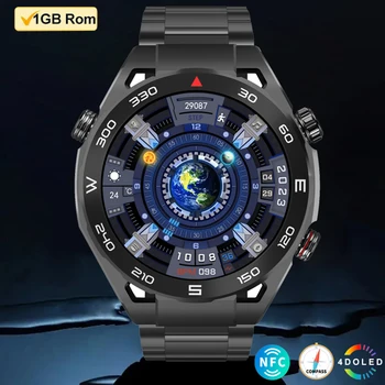 2023 חכם שעונים לגברים MT15 רלו גבר NFC 1GB המוזיקה המקומית מצפן DIY לוגו Bluetooth סיבוב Smartwatch עבור Huawei האולטימטיבי