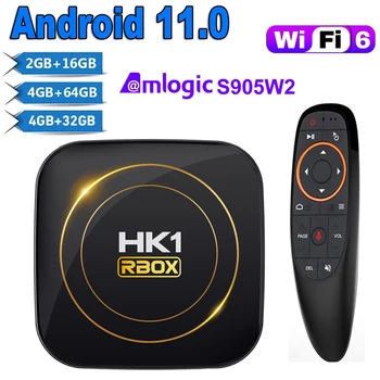 אנדרואיד 12 Smart TV BOX HK1 RBOX H8S Allwinner H618 4GB 32G 64G Wifi6 2.4&5 גרם 4K נגן המדיה של Google Voice, העוזרת להגדיר תיבה עליונה