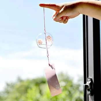 TANGPIN זכוכית המבקשים פעמוני רוח פריחת הדובדבן החצר תלויים פעמוני רוח