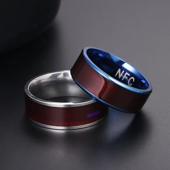 חכם שבב Nfc טבעת תכשיטים חכם ללבוש חכם, טבעת חכמה הביתה טיטניום פלדה מסך נעילה נעילת קובץ