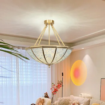24 אינץ ' אור יוקרה נחושת טבעי קריסטל המנורה בסלון חדר שינה ללמוד המנורה בחדר המלון התערוכה בהיכל מנורה יצירתי