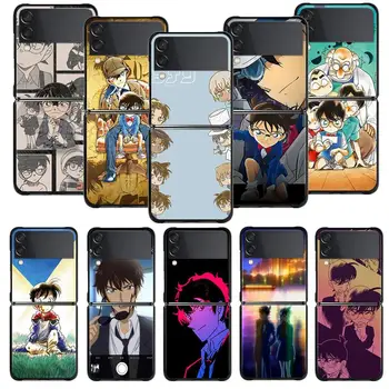 בלש קונאן Kudou Shinichi טלפון Case For Samsung Galaxy Z Flip 4 Z Flip3 5G Shell עבור Galaxy Z Flip כיסוי קשיח Fundas