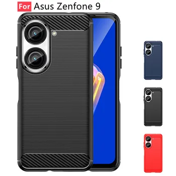 עבור Asus Zenfone 9 Case כיסוי עבור Asus Zenfone 9 כיסוי באמפר Shockproof TPU סיבי פחמן מקרה Asus Zenfone 9 9Z 10 10Z Fundas