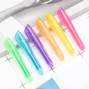פלסטיק פלורסנט עט, צבע יחיד בדרך פלורסנט, עט סימון, גרפיטי, עט סימון, עט