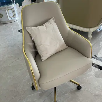 אור יוקרה כיסאות במשרד נורדי ריהוט משרדי הביתה המחשב המודרני כסא מעלית המסתובב כורסה פנאי משענת הכיסא המשחקים