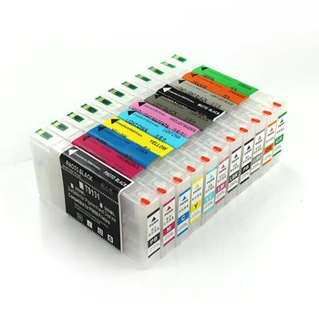 11 צבע ריק מילוי מחסנית עם צ 'יפ + 1 יח' צ ' יפ 1pc resetter שבב Epson surecolor P5000 מדפסת 275ML